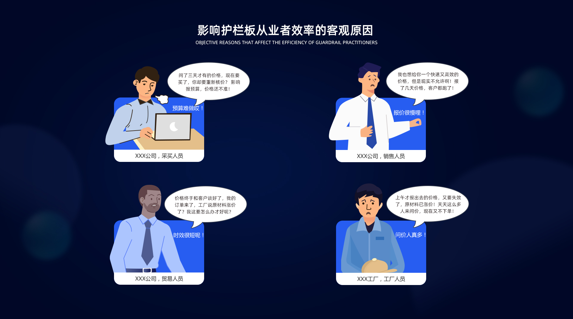 影响护栏板从业者效率的客观原因